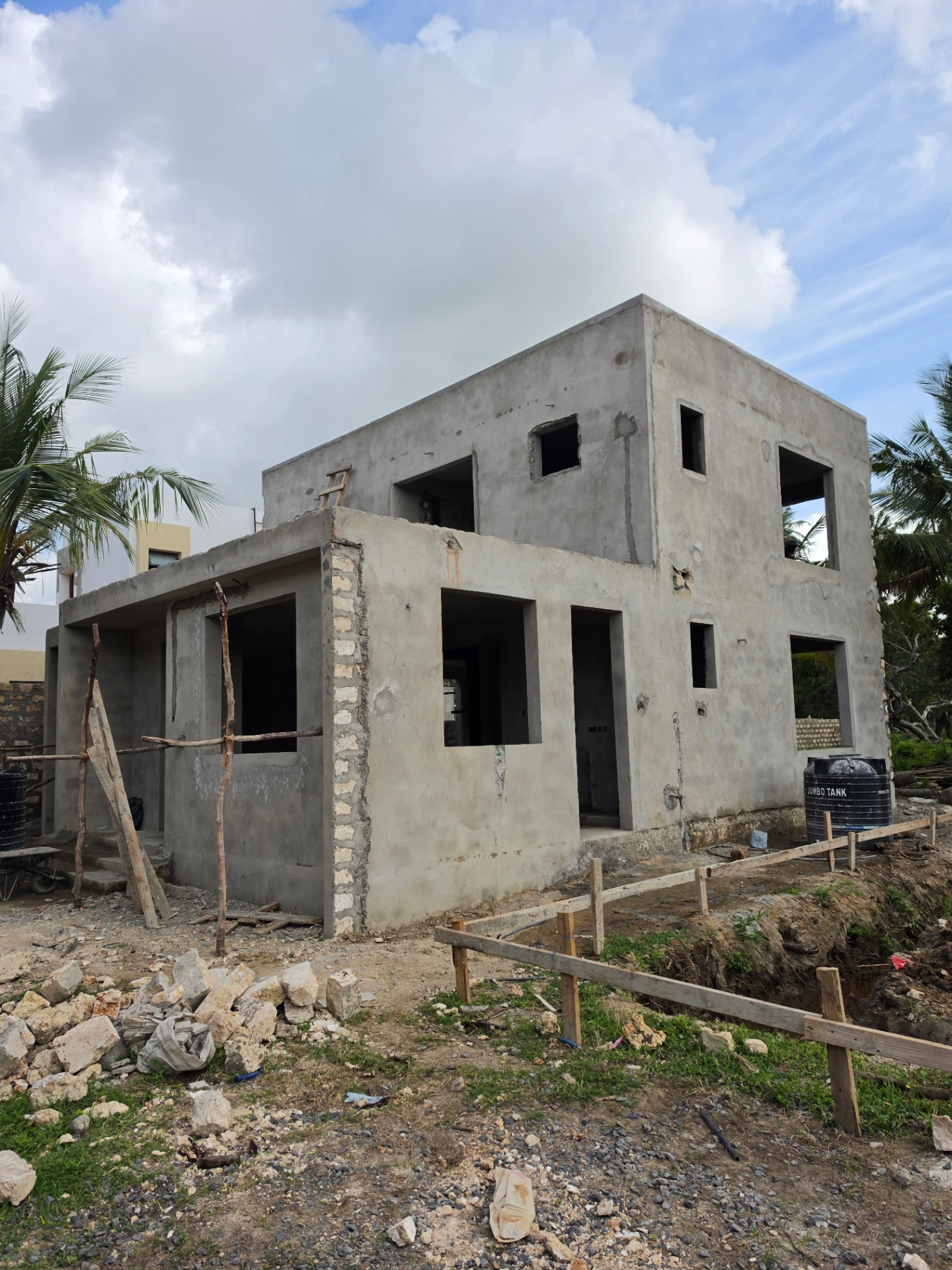 Vipingo home wall construction
