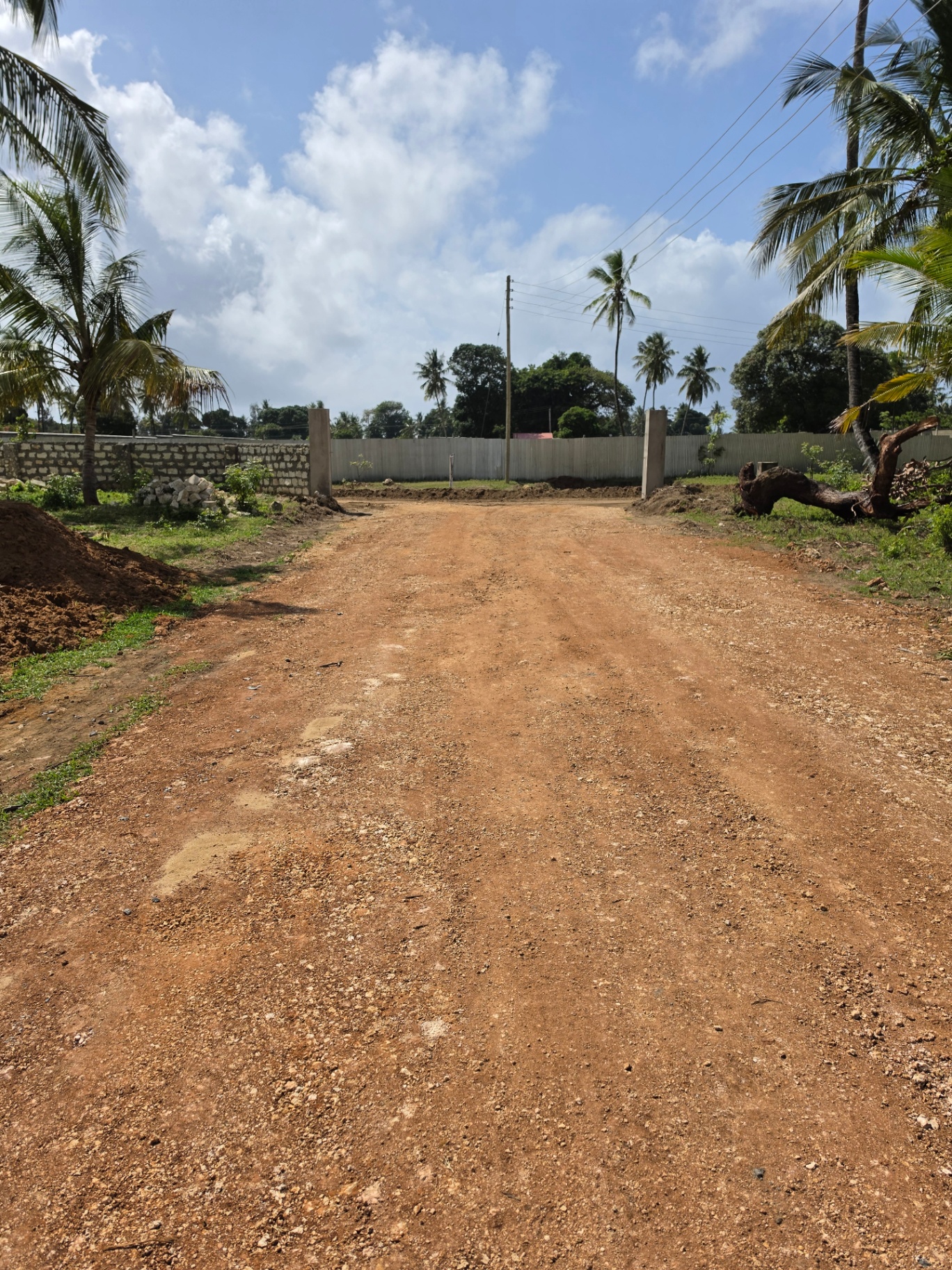 Gated community driveway
