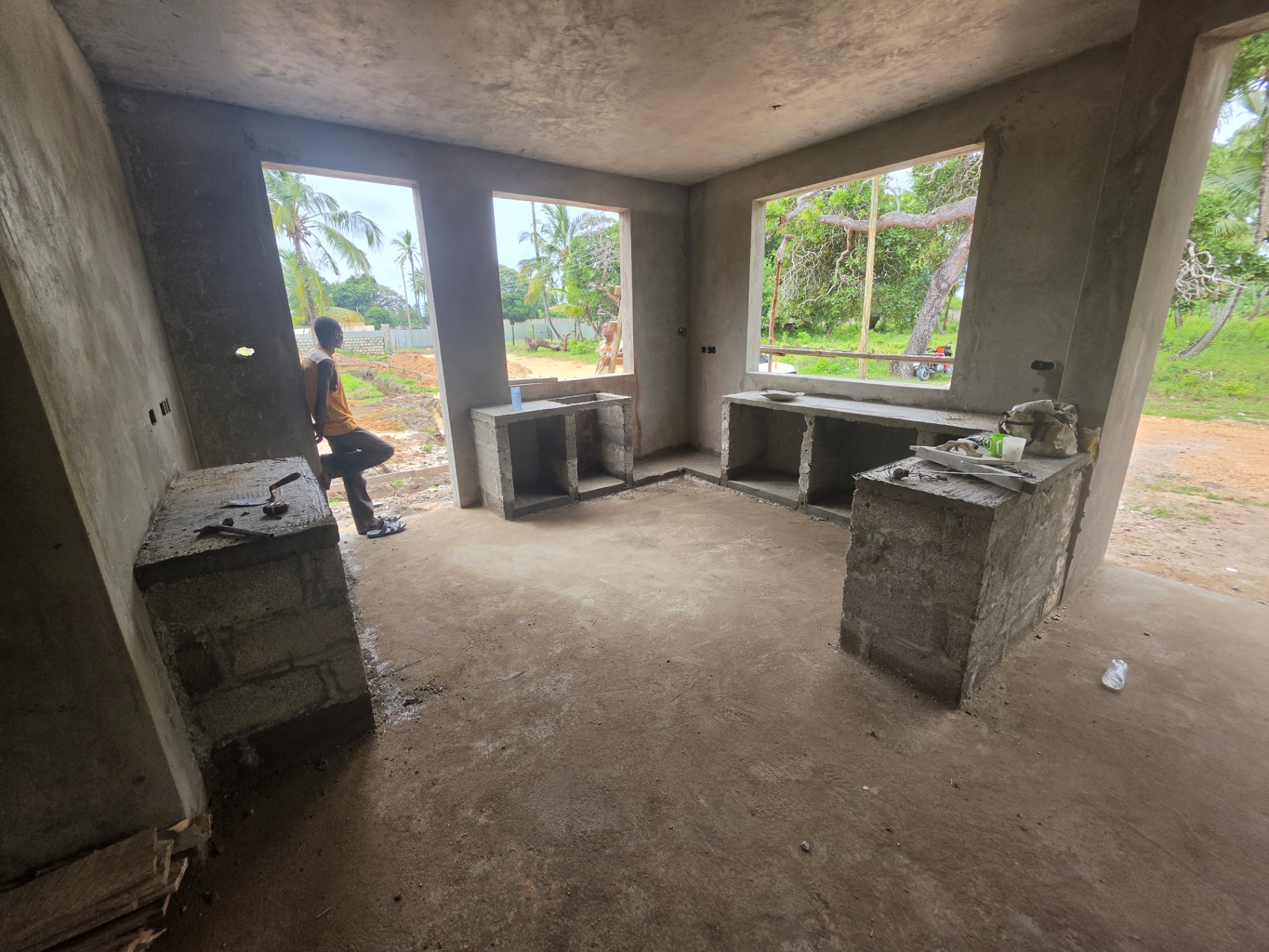Three-bedroom home interior fit-out